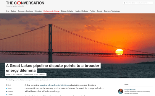 A Great Lakes pipeline dispute points to a broader energy dilemma